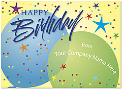 Balloons Name Birthday Card D2090U-V